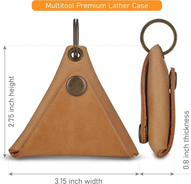 MAKYN Store Leather Keychain Pouch, Key Holder Coin Purse, Coin Purse Keychain, Small Leather Key Pouch, Purse Keychain Holder (Vintage Brown) - Image 2